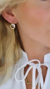 gold earrings made of stainless steel