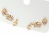 gold plated earrings with exclusive cubic zirconia