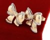 gold plated earrings with exclusive cubic zirconia
