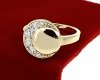 gold ring 18,60mm. gold-plated engagement xuping