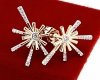 gold plated earrings with exclusive cubic zirconia
