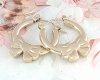 gold earrings made of stainless steel