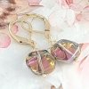 gold earrings made of stainless steel