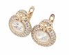 exclusive swarovski gold-plated earrings