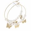 gold earrings made of stainless steel