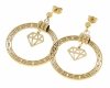 gold earrings made of stainless steel