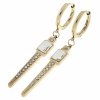 gold earrings made of stainless steel
