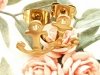 gold earrings made of stainless steel