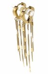 gold earrings made of stainless steel