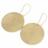 gold earrings made of stainless steel