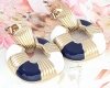 gold earrings made of stainless steel