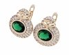 exclusive swarovski gold-plated earrings
