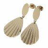 gold earrings made of stainless steel