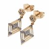 exclusive swarovski gold-plated earrings
