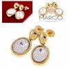 gold earrings made of stainless steel