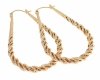 gold plated earrings with exclusive cubic zirconia