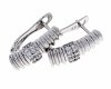 gold plated earrings with exclusive cubic zirconia