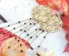 gold earrings made of stainless steel
