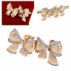 gold plated earrings with exclusive cubic zirconia