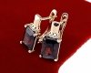 exclusive swarovski gold-plated earrings