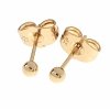 gold plated earrings with exclusive cubic zirconia