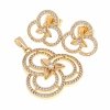 18k gold plated set pendant earrings xuping