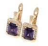 exclusive swarovski gold-plated earrings