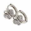 gold plated earrings with exclusive cubic zirconia