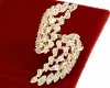 gold ring 17,00mm. gold-plated engagement xuping