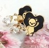 gold earrings made of stainless steel