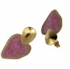gold earrings made of stainless steel