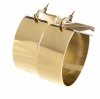 gold earrings made of stainless steel
