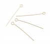 2X gold-plated 316L stainless steel lambs ear plugs