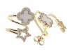 gold plated earrings with exclusive cubic zirconia