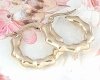 gold earrings made of stainless steel