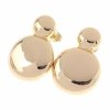 gold plated earrings with exclusive cubic zirconia