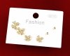 gold plated earrings with exclusive cubic zirconia