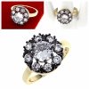 gold ring 18,60mm. gold-plated engagement xuping