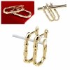 gold plated earrings with exclusive cubic zirconia