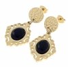 gold earrings made of stainless steel
