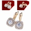 exclusive swarovski gold-plated earrings