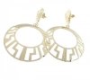 gold earrings made of stainless steel