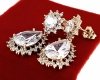 gold plated earrings with exclusive cubic zirconia