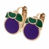 exclusive swarovski gold-plated earrings