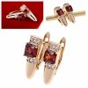 exclusive swarovski gold-plated earrings