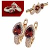 exclusive swarovski gold-plated earrings