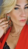 gold earrings made of stainless steel