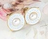 gold earrings made of stainless steel