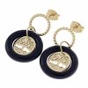 gold earrings made of stainless steel