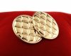 gold earrings made of stainless steel